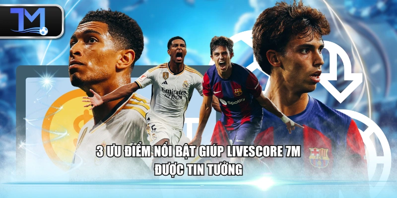 3 ưu điểm nổi bật giúp Livescore 7M được tin tưởng