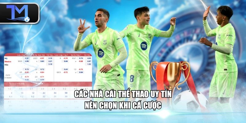 Các nhà cái thể thao uy tín nên chọn khi cá cược