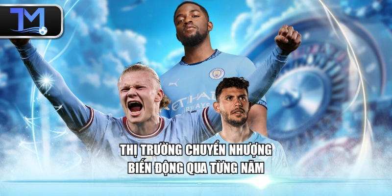 Thị trường chuyển nhượng biến động qua từng năm
